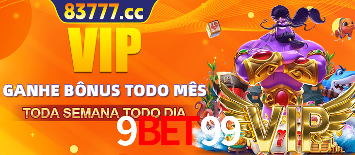 Banner promocional do 9bet99 oferecendo 100% de recompensas adicionais contínuas para quem fizer o login diário (Daily sign-in), com um mascote de coelho.